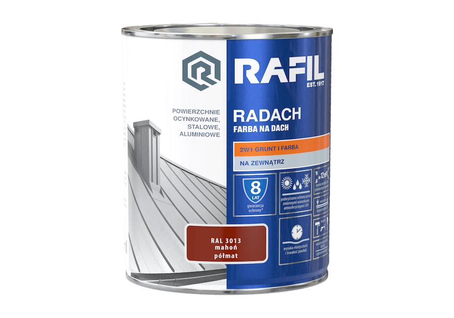 Farba dachowa mahoń RAL3013 0,75 L RADACH