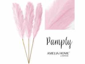 Zestaw sztucznych pampasów Pamply 3 szt. -110 cm pudrowy róż AMELIAHOME