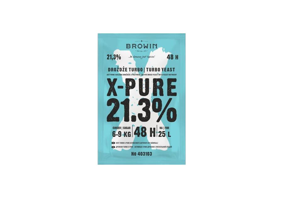 Drożdże Turbo X-Pure 21,3% 48 h - 135 g BROWIN