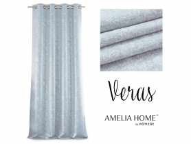 Zasłona Glamour Blackout VERAS srebrny 140x250 cm AMELIAHOME