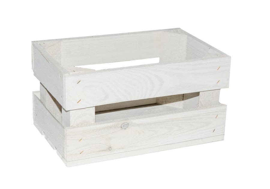 Skrzynka drewniana malowna biała 20x32x14 cm DIRECT HG