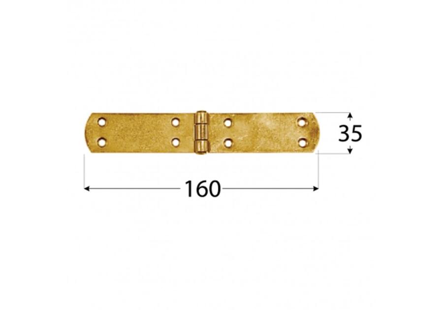 Zawias francuski 16x3,5 cm ZF160 DMX