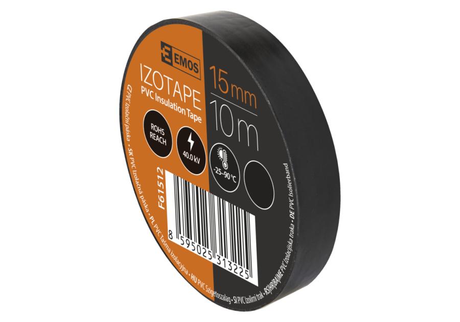 Taśma izolacyjna PVC 15 mm -10 m czarna EMOS