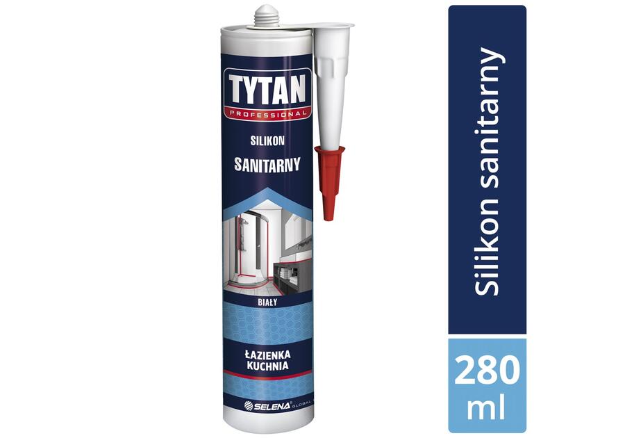 Silikon Sanitarny biały 280 ml TYTAN PROFESSIONAL