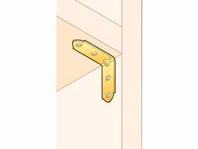 Kątownik wąski KW2, 40x40x17x1,5 mm DMX