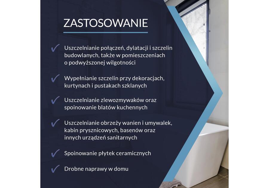 Silikon Sanitarny brązowy 280 ml TYTAN PROFESSIONAL