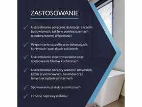 Silikon Sanitarny brązowy 280 ml TYTAN PROFESSIONAL