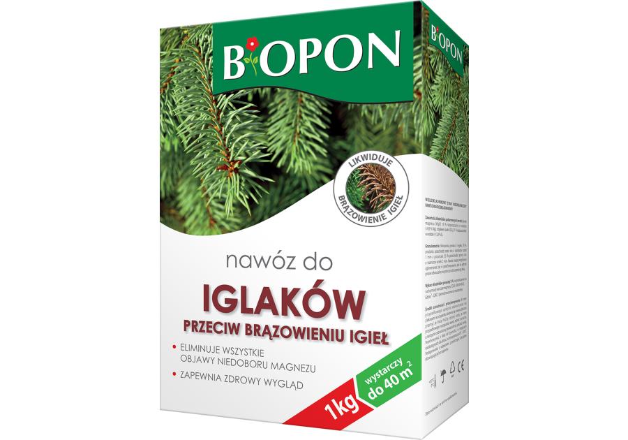 Nawóz do iglaków przeciw brązowieniu igieł granulat 1 kg BIOPON