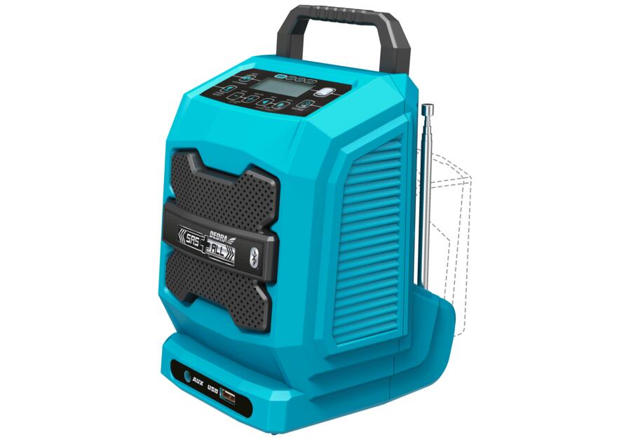 Radio akumulatorowe bluetooth 18V USB DEDRA