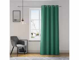 Zasłona Oxford Eyelets ciemnozielony 140x250 cm AMELIAHOME