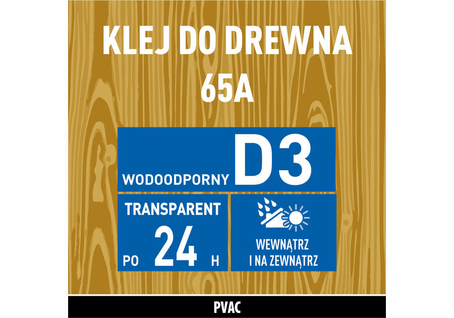 Klej do drewna 65A - 250 g wodoodporny SOUDAL