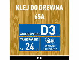 Klej do drewna 65A - 250 g wodoodporny SOUDAL