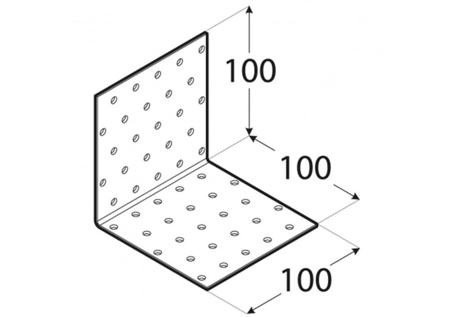 Kątownik montażowy 10x10x10 cm KM13 DMX