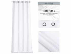 Firanka Pompons Eyelets 140x250 cm AMELIAHOME