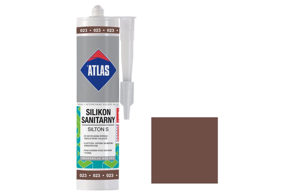 Silikon sanitarny Silton S brązowy 280 ml ATLAS