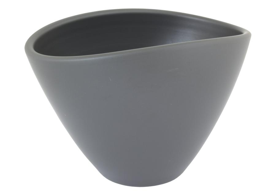 Osłonka doniczkowa owalna 18 cm antracyt mat CERMAX