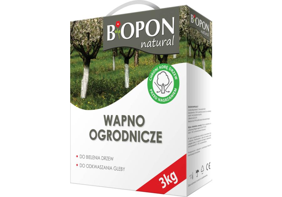 Wapno ogrodnicze do bielenia i odkwaszania gleby 3 kg BIOPON