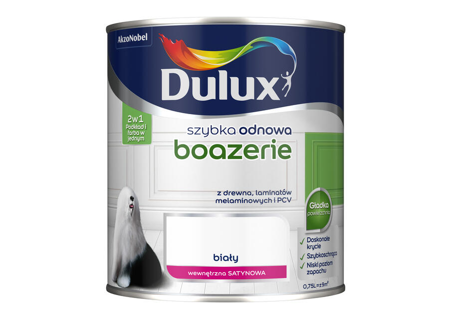 Farba Szybka Odnowa Boazeria 0,75 L biała DULUX