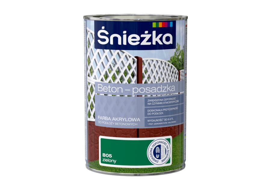 Farba Beton-Posadzka zielona 1 L ŚNIEŻKA