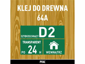 Klej do drewna szybkoschnący 64A - 250 g SOUDAL