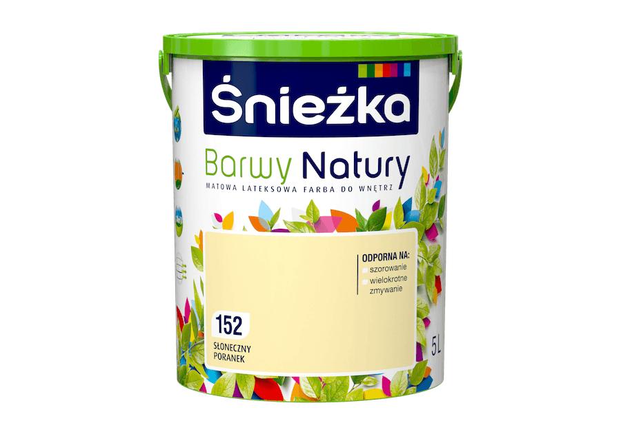 Farba do ścian i sufitów słoneczny poranek 5 L ŚNIEŻKA