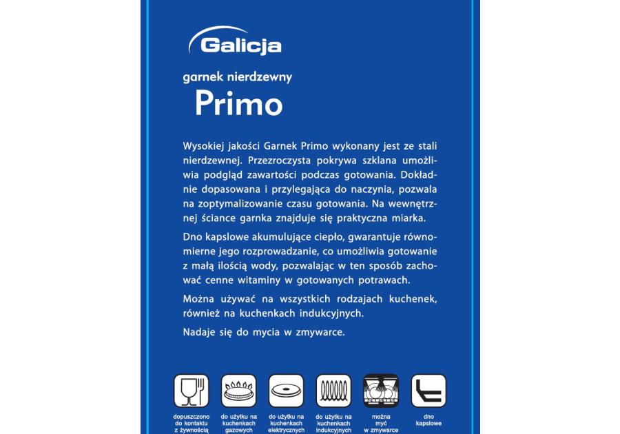 Garnek Primo 5,8 L GALICJA