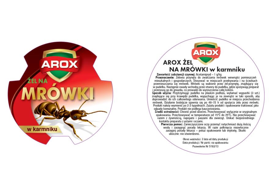 Żel na mrówki 10 g karmnik AROX