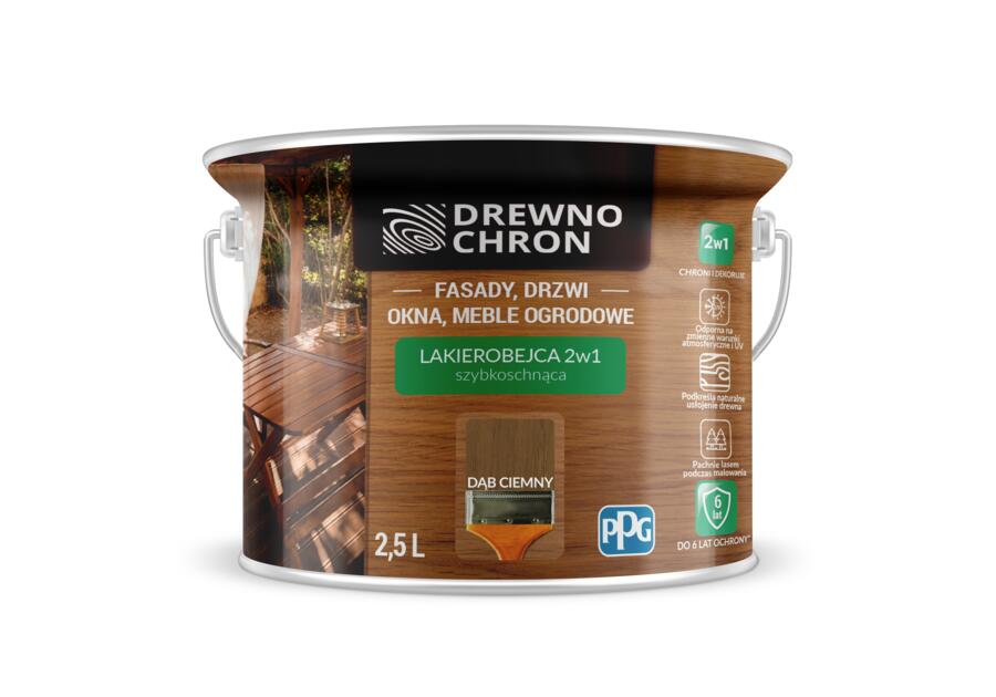 Lakierobejca 2w1 dąb ciemny 2,5 L DEREWNOCHRON