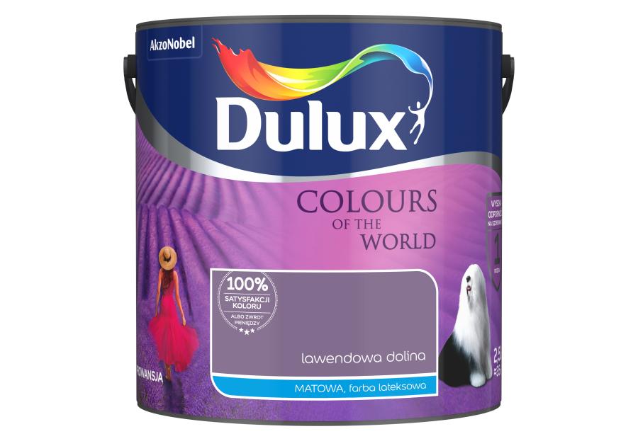 Farba do wnętrz Kolory Świata 2,5 L lawendowa dolina DULUX
