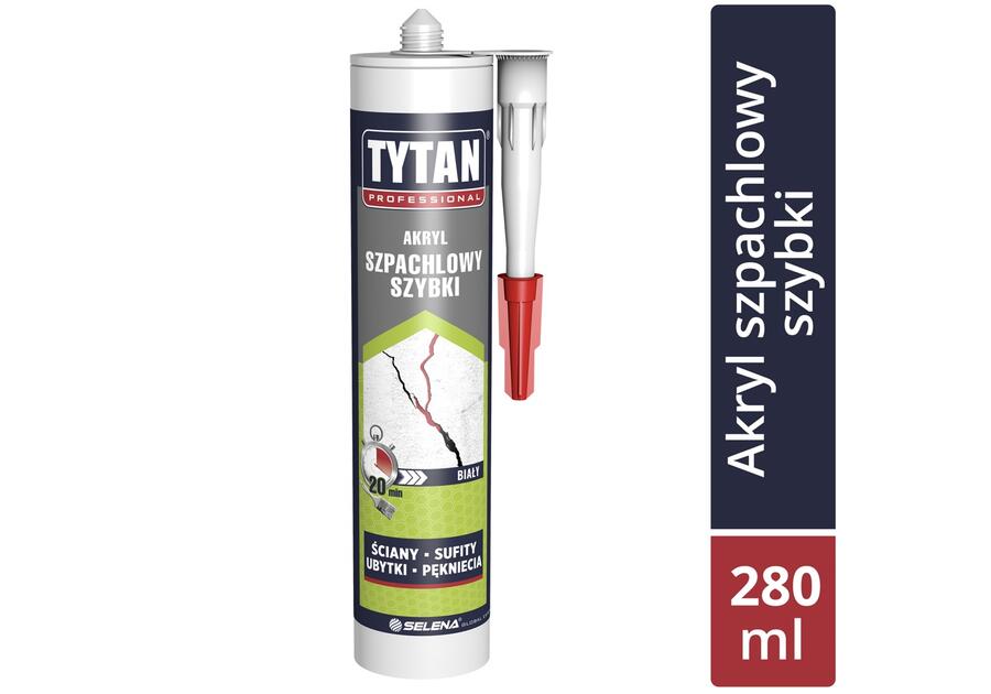 Akryl szpachlowy szybki biały 280 ml TYTAN PROFESSIONAL