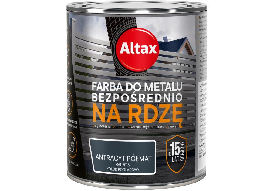 Farba do metalu 0,75 L antracyt półmat ALTAX