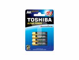 Baterie AA ultra alkaiczne Alpha Power LR03 - 4 szt. TOSHIBA