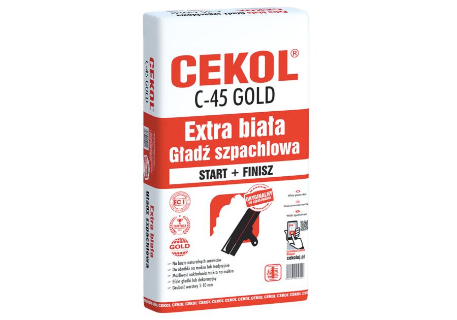 Gładź szpachlowa C-45 - 5 kg biała CEKOL