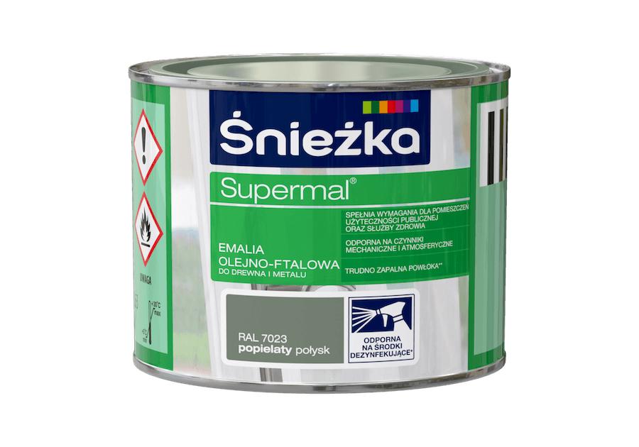 Farba Supermal popielaty 0,2 L ŚNIEŻKA