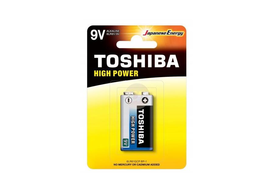 Bateria alkaiczna 9 V High Power TOSHIBA