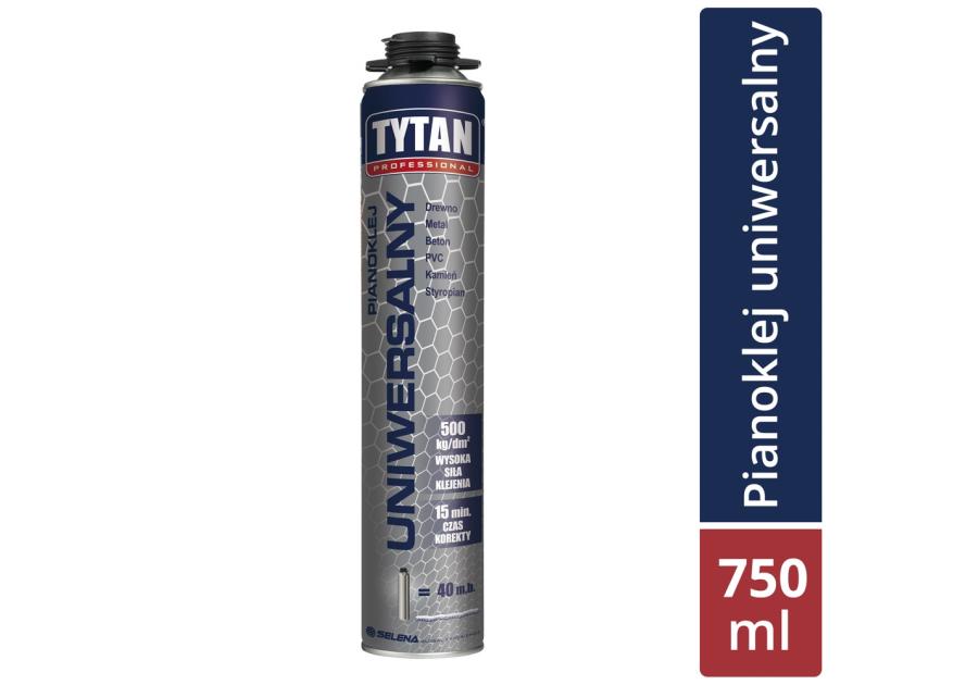 Pianoklej uniwersalny pistoletowy szary 750 ml TYTAN PROFESSIONAL