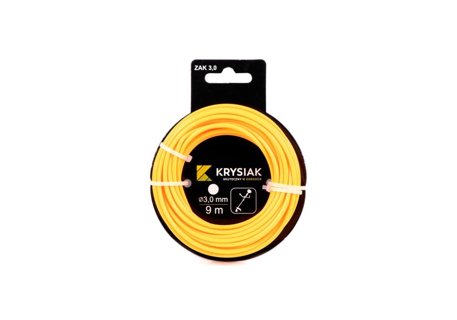 Żyłka tnąca 3,0 mm x 9 m okrągła KRYSIAK