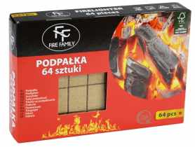 Podpałka 64 kostki FIRE FAMILY