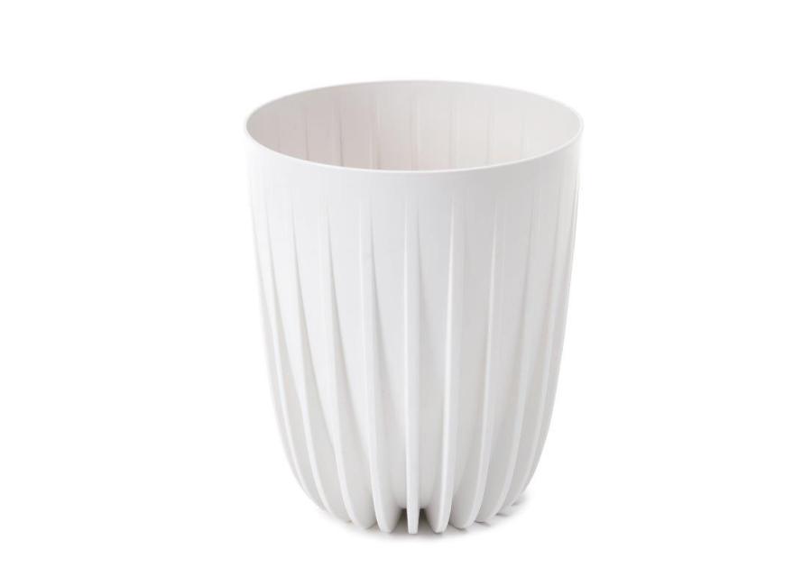 Doniczka Mira Eco recycled 190 mm biały LAMELA
