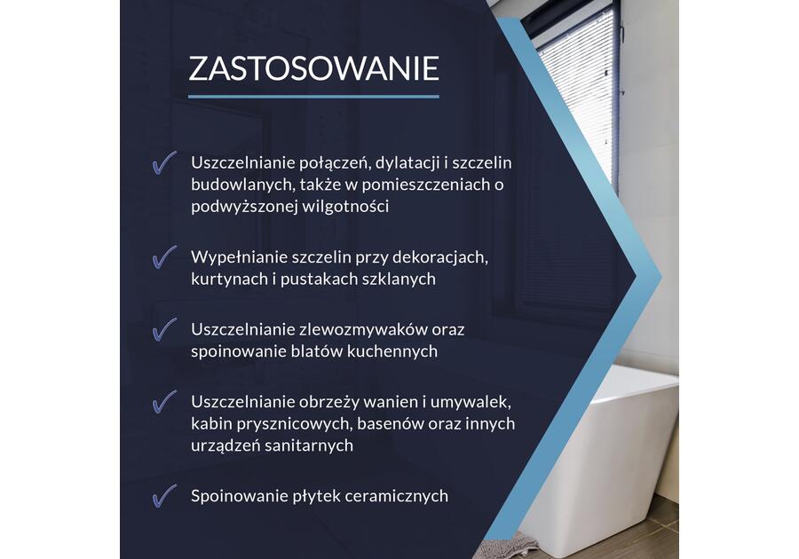 Silikon Sanitarny biały Szybki Efekt 280 ml TYTAN PROFESSIONAL