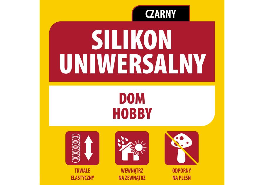 Silikon uniwersalny 280 ml czarny SOUDAL