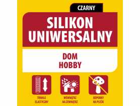 Silikon uniwersalny 280 ml czarny SOUDAL