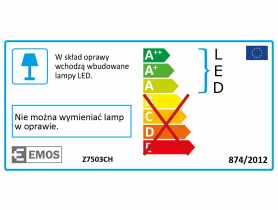 Lampa biurkowa LED Glory champagne EMOS