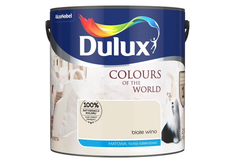 Farba do wnętrz Kolory Świata 2,5 L białe wino DULUX