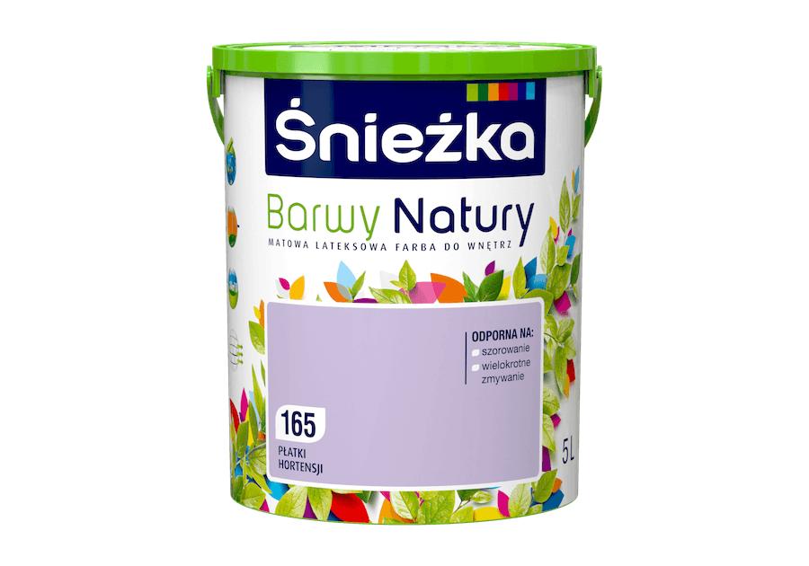 Farba do ścian i sufitów płatki hortensji 5 L ŚNIEŻKA