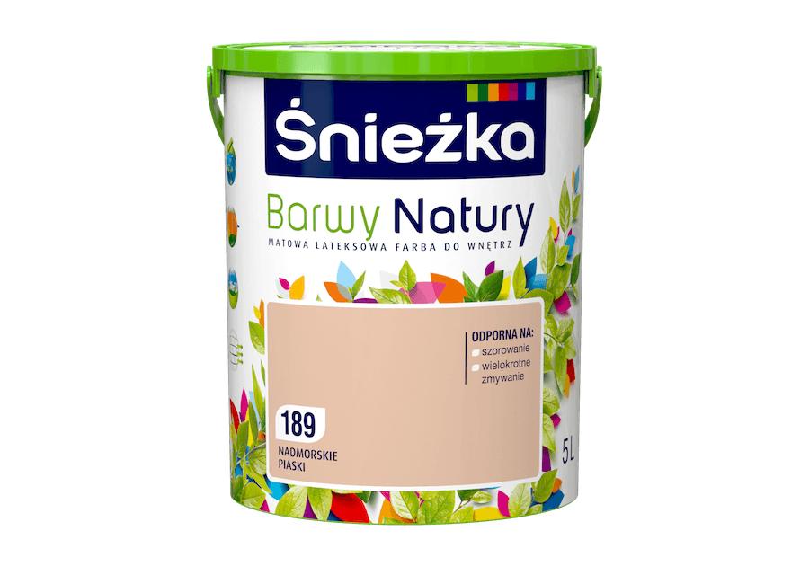 Farba do ścian i sufitów nadmorskie piaski 5 L ŚNIEŻKA