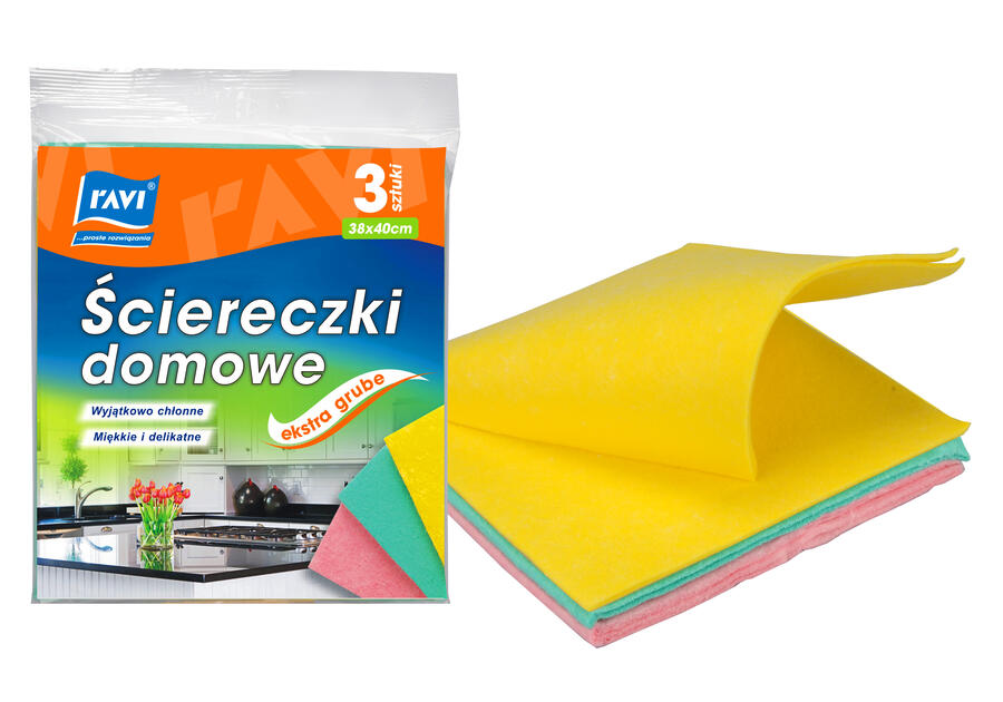 Ściereczki domowe Extra 38x40 cm - 3 szt. RAVI