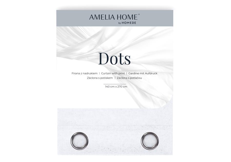 Firanka Dots 140x250 cm AMELIAHOME