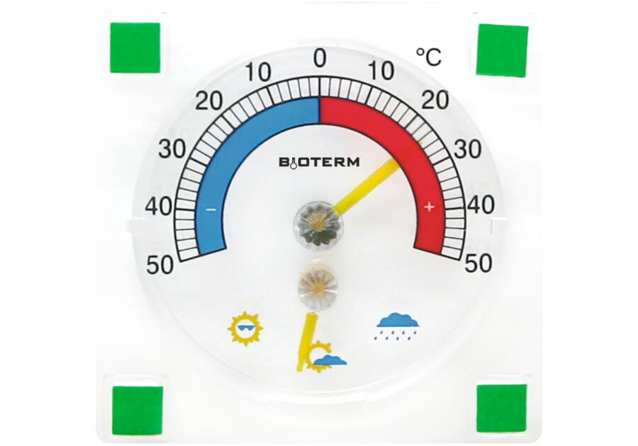 Termometr i higrometr przyklejany 90/90 mm BIOTERM