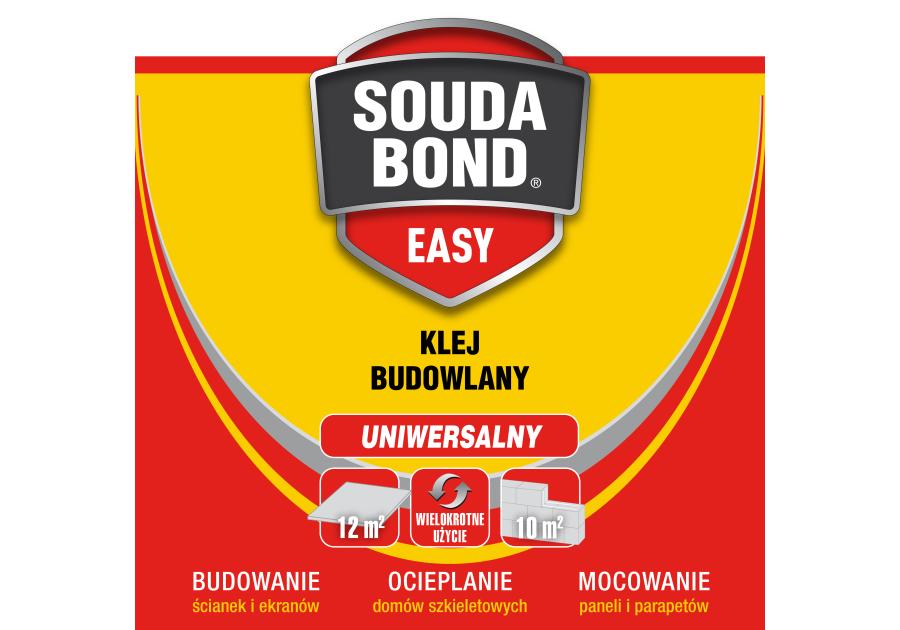 Klej budowlany Soudabond Easy z aplikatorem Genius Gun 750 ml SOUDAL